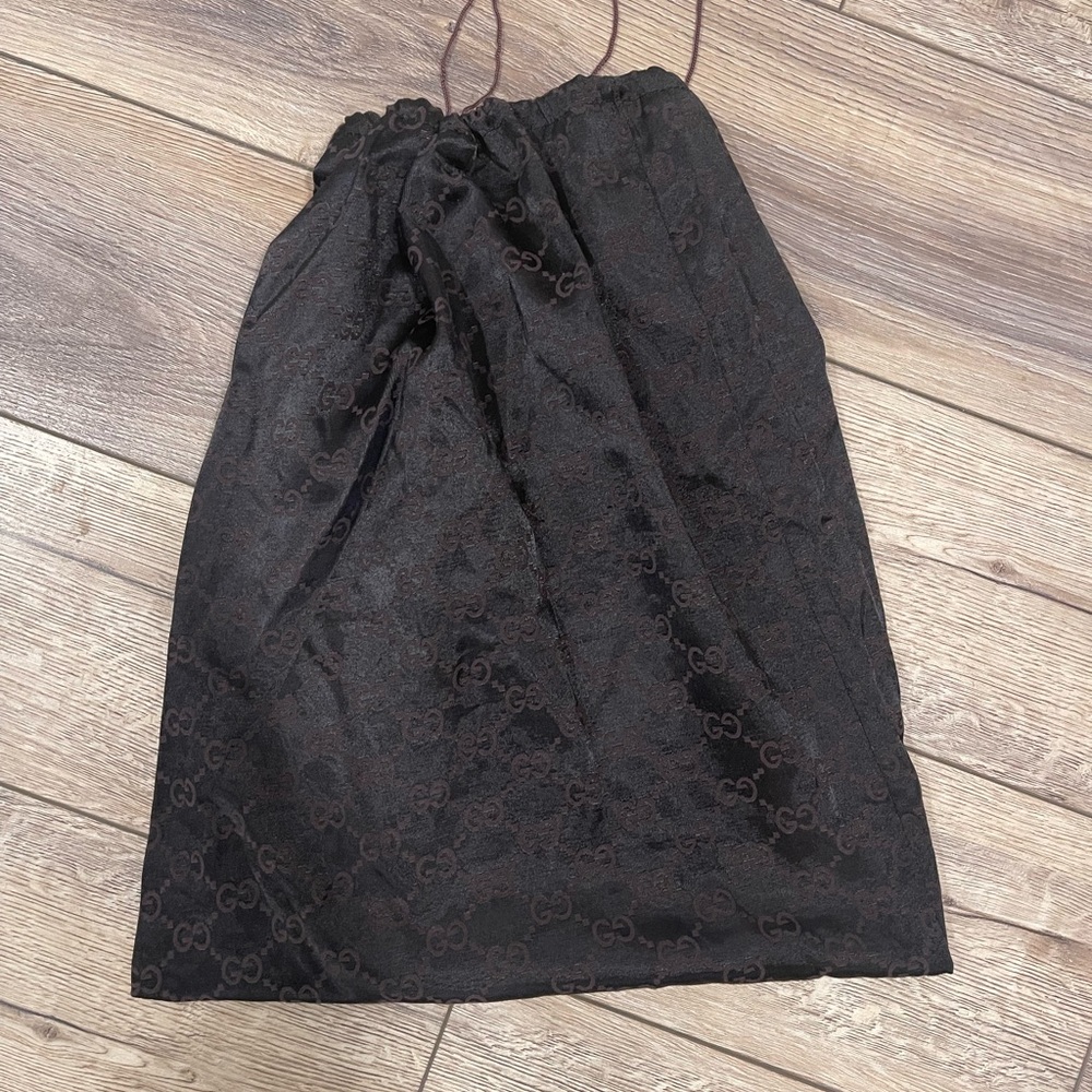 Gucci dust cover black with brown GG 16x19.5